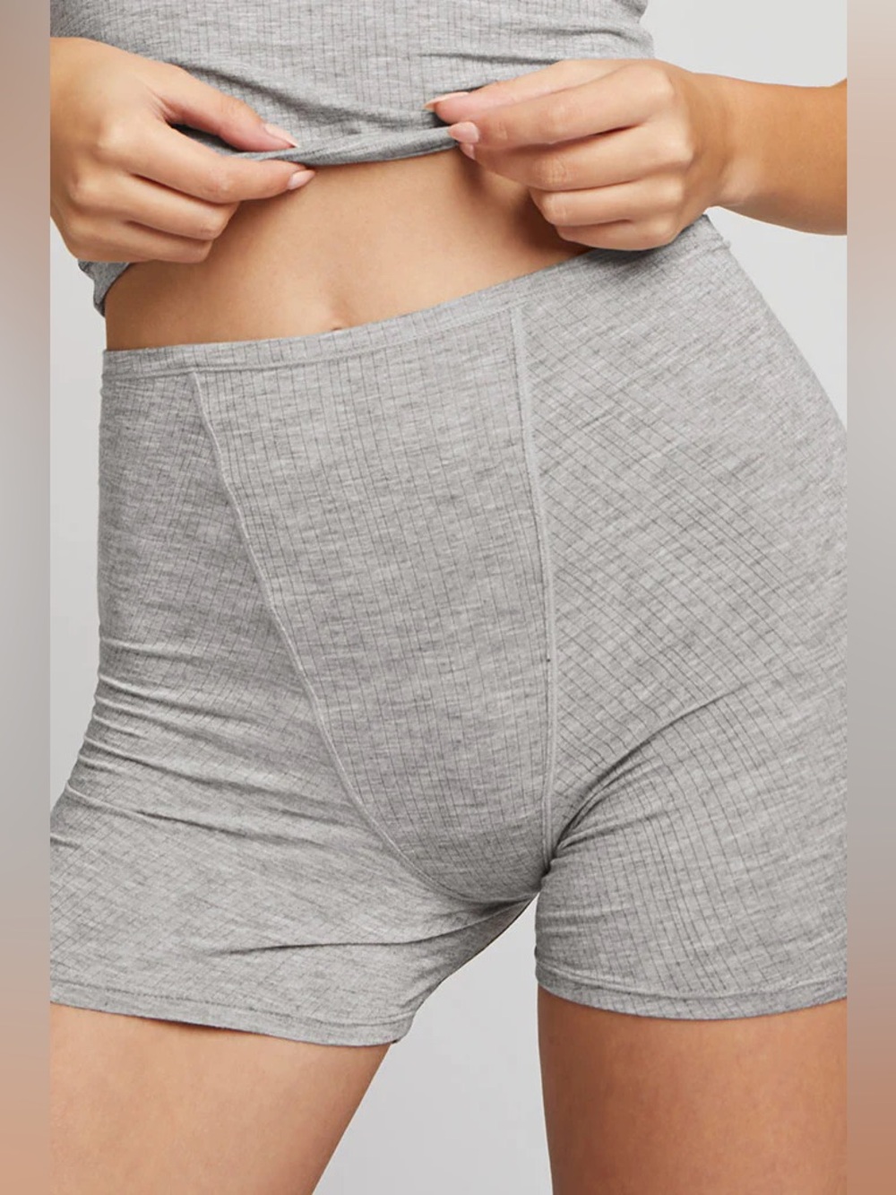 Negative Underwear Whipped Boxer in Heather Grey Size Small